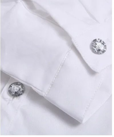 Осенне-весенняя Блузка для девочек Детские хлопковые милые школьные модные белые тонкие спортивные блузки с длинными рукавами для девочек