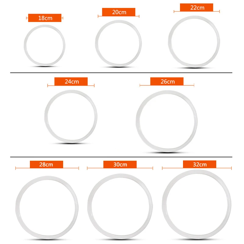 

Silicone Sealing Ring Gasket Replacement Heat Resistant For Kitchen Pressure Cooker Tools SLC88