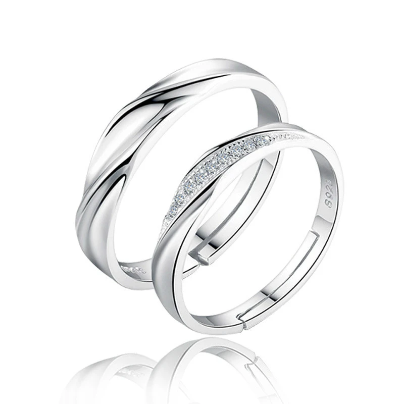 Новая мода Серебряный цвет кольца для мужчин и женщин обручальные кольца цена модные ювелирные изделия для женщин аксессуары