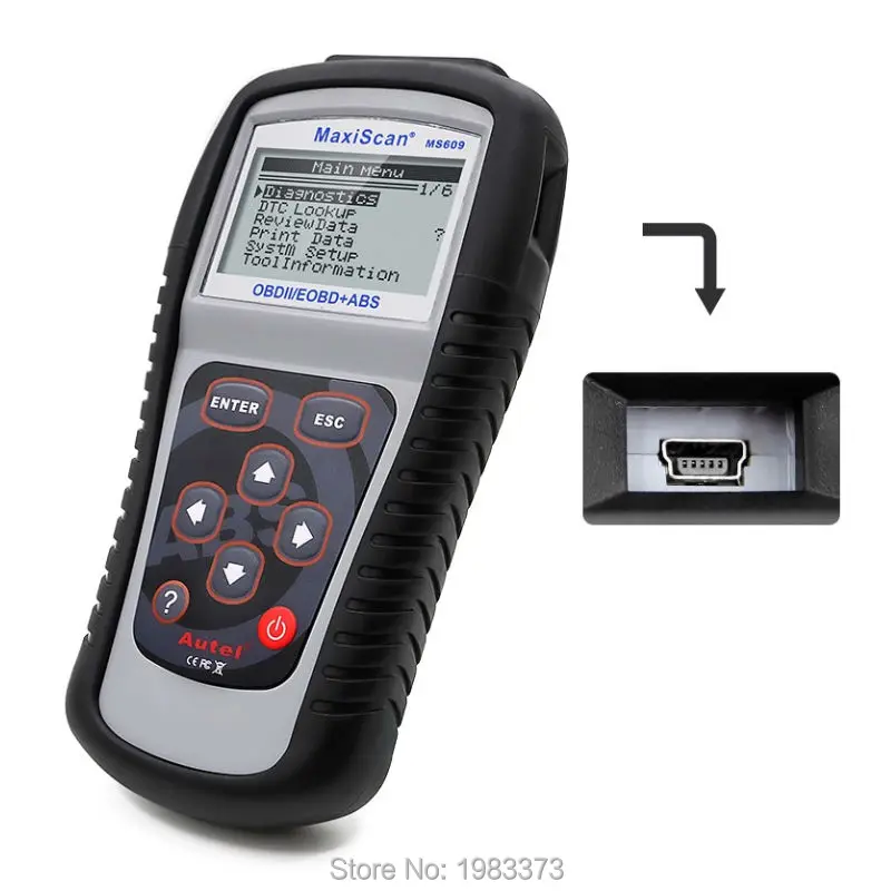 MaxiScan MS609 OBDII/EOBD сканер диагностический инструмент для АБС-кода MS 609 поддержка мультибрендового автомобиля