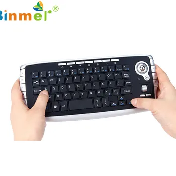 

Binmer 2017 Free shiping Mini 2.4Ghz Wireless Keyboard Touchpad With Mouse For PC PS4 Smart TV Sep 22