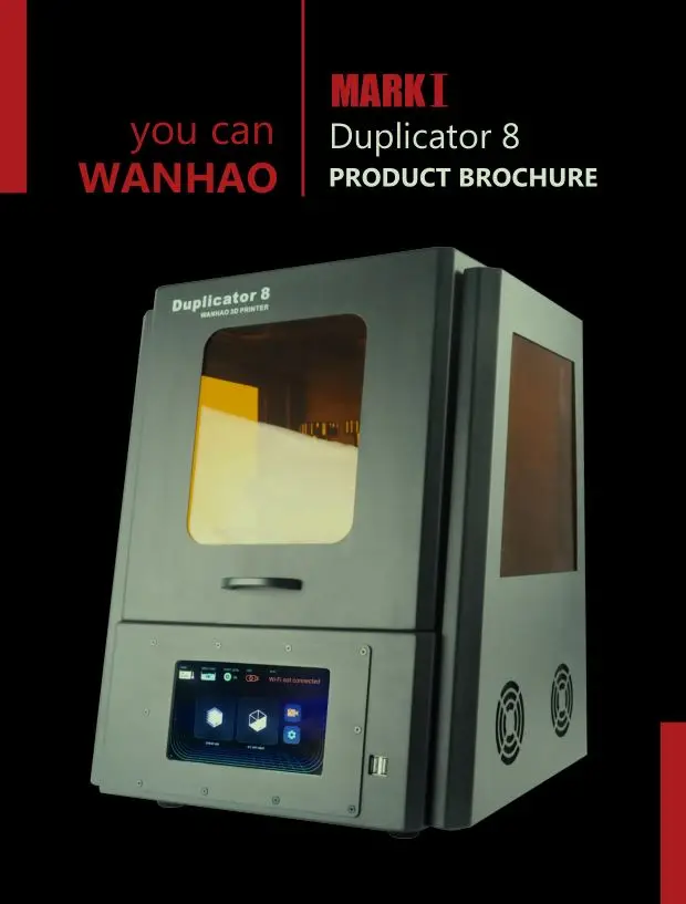 2018 WANHAO самый большой дешевый DLP LCD SLA ювелирный стоматологический 3D принтер D8 с