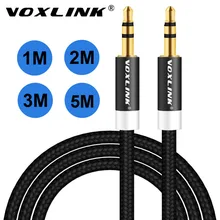 VOXLINK 1m 2m 3m Gold Plated Plug 3 5mm Aux Cable Male to Male Audio Cable