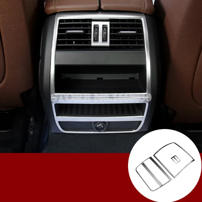 

For BMW 5 Series F10 F11 Inner Rear Air Vent Outlet Cover Trim 2011-2015 3pcs