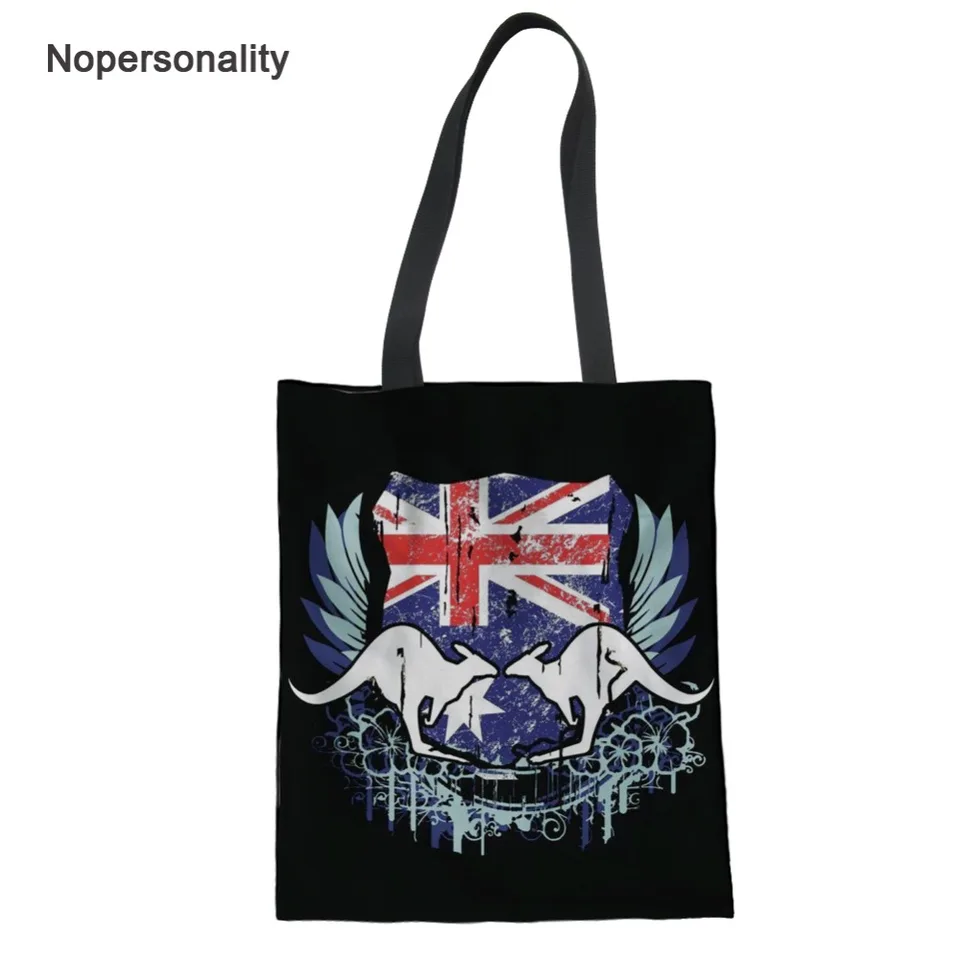 Nopersonality Designer Australia Flag Print Shoulder Bag Foldable Shoulder Bag Foldable