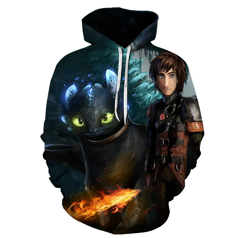 How To Train Your Dragon Men's 3D Print Hoodies 2019 New Casual Hip pop Toothless  Printed Sweatshirts Streetweawr Outwear Tops (10)
