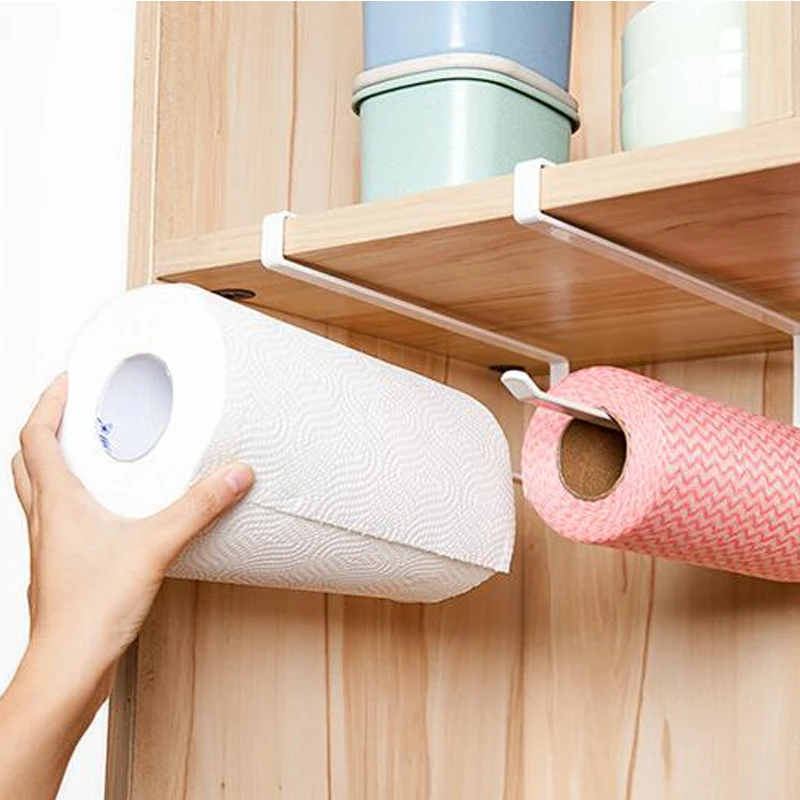 Бумажная вешалка для кухни и ванной комнаты, бумажный органайзер для хранения, дверной крючок, держатель Percha de papel en cocina y
