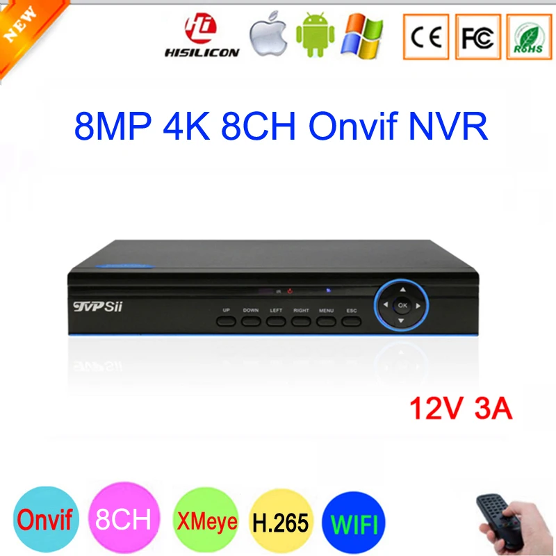

Bule Panel Hi3536C XMeye Audio 8CH*4K/32CH*5MP Surveillance Video Recorder 8MP 4K 8CH 8 Channel H.265 IP Onvif WIFI CCTV NVR