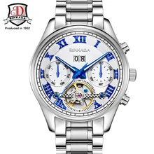 Men Mechanical Automatic Skeleton Man Male Business Clock Classic Tourbillon Self Wind Fashion Wrist Luxury Watch