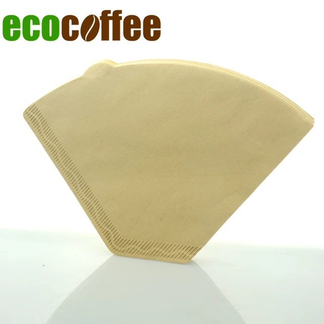Special Offers 100% Wood Paper Filters V60 Coffee Breweing Disposable Filters 40Pcs Per Bag White Brown Percolator Filters