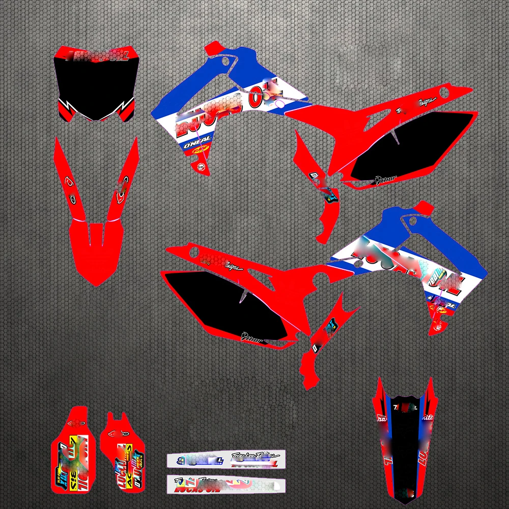 

Motorcycle PVC high translucent film Sticker Decal Customized Graphics Backgrounds For Honda CRF250 14-17 2015 2016 CRF450 13-16