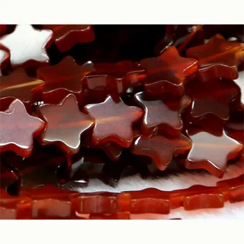 

Wholesale Natural Carnelian Red Agate Flat Star Shape Loose Small Beads 4-10mm Fit Jewelry DIY Necklace or Bracelet 15" 03073