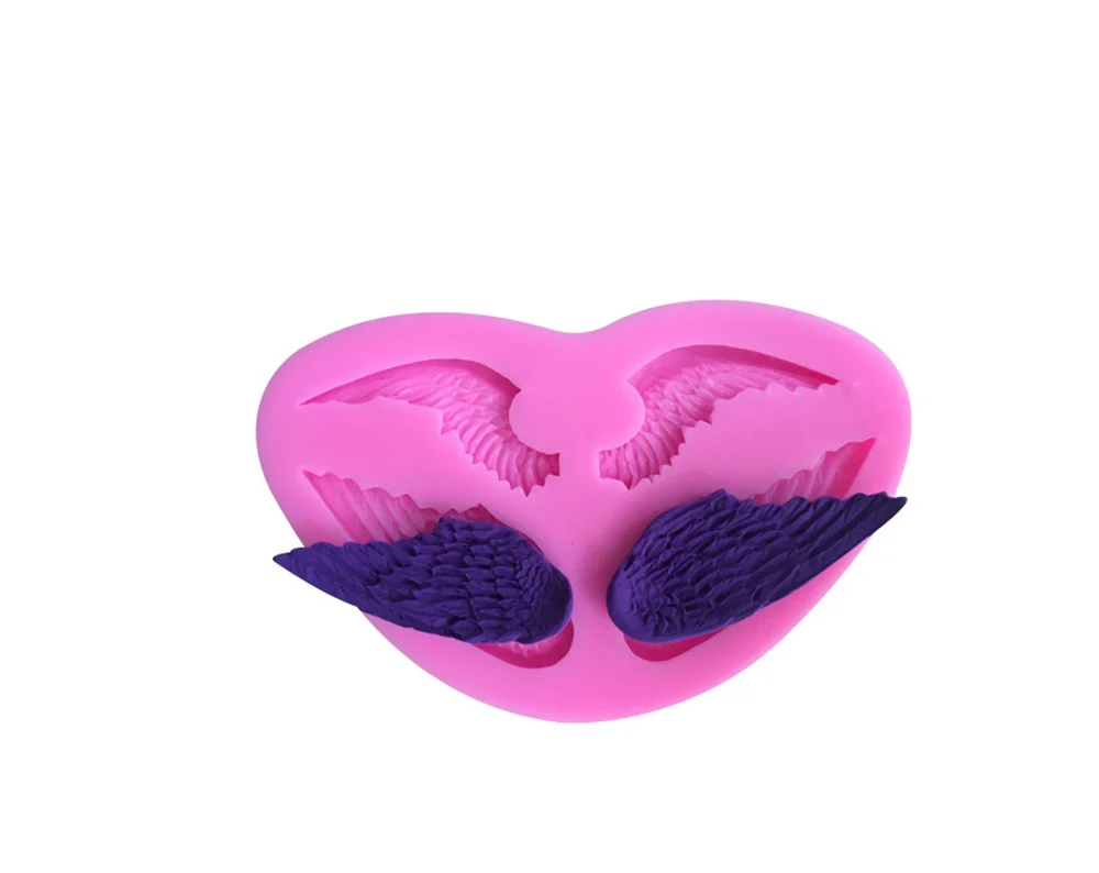 3D Angel Cupid Silicone Mold Fondant Cake Decoration Tools Wings Decorative Cake Mold for Baking Pastry Sugarcraft mold 279 (11)