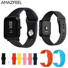 Soft Silicone Watch Strap For Xiaomi Huami Amazfit Bip Wrist Strap 20mm Watchband Bracelet For Mijia Quartz Garmin vivoactive 3