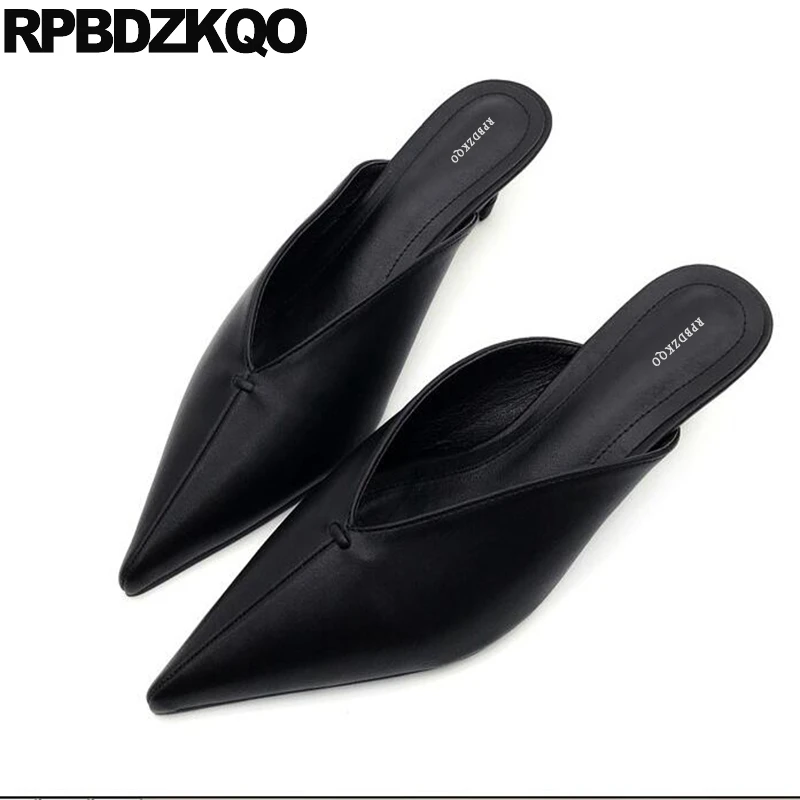 Black Pumps Women Shoes Mules Slipper Pointed Toe Runway Ladies High Heels Brand Sexy 2018 Medium Closed Modern Kitten Sandals Black Pumps Women Shoes Mules Slipper Pointed Toe Runway Ladies High Heels Brand Sexy 2018 Medium Closed Modern Kitten Sandals