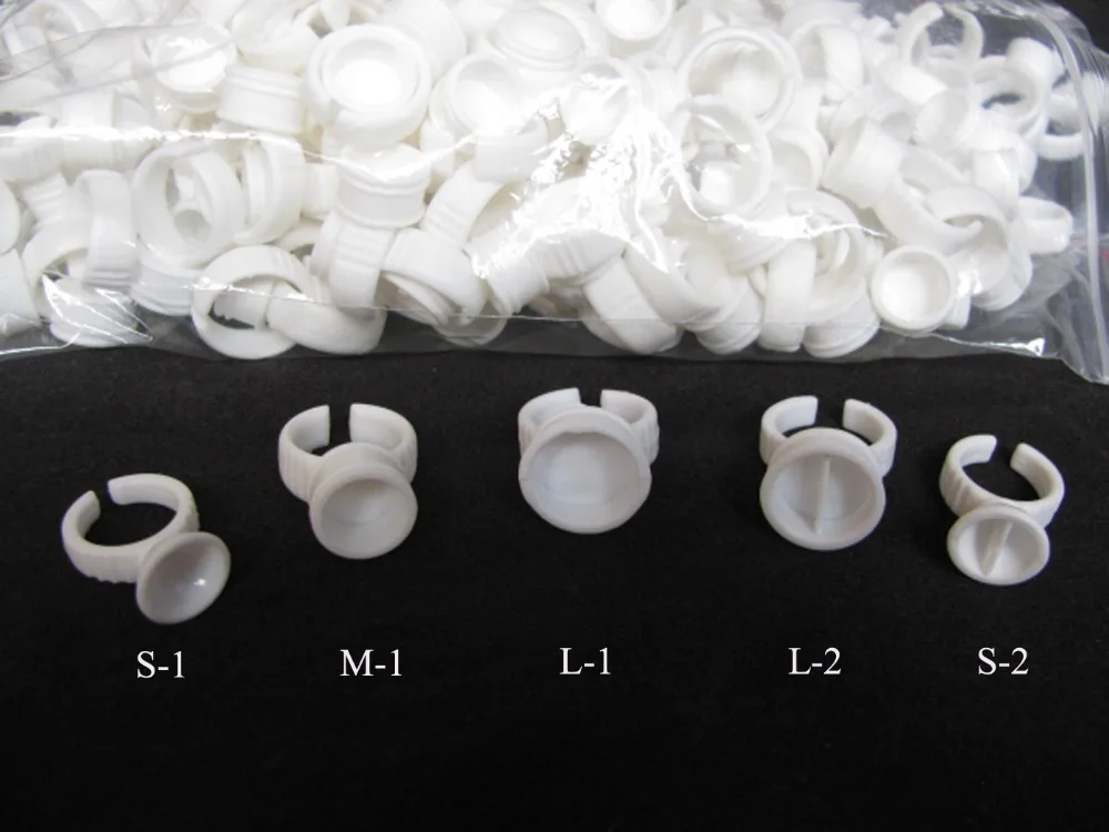 

100pcs set,Eyelash Extension Glue Rings,Glue Holder, Tool Kit Set