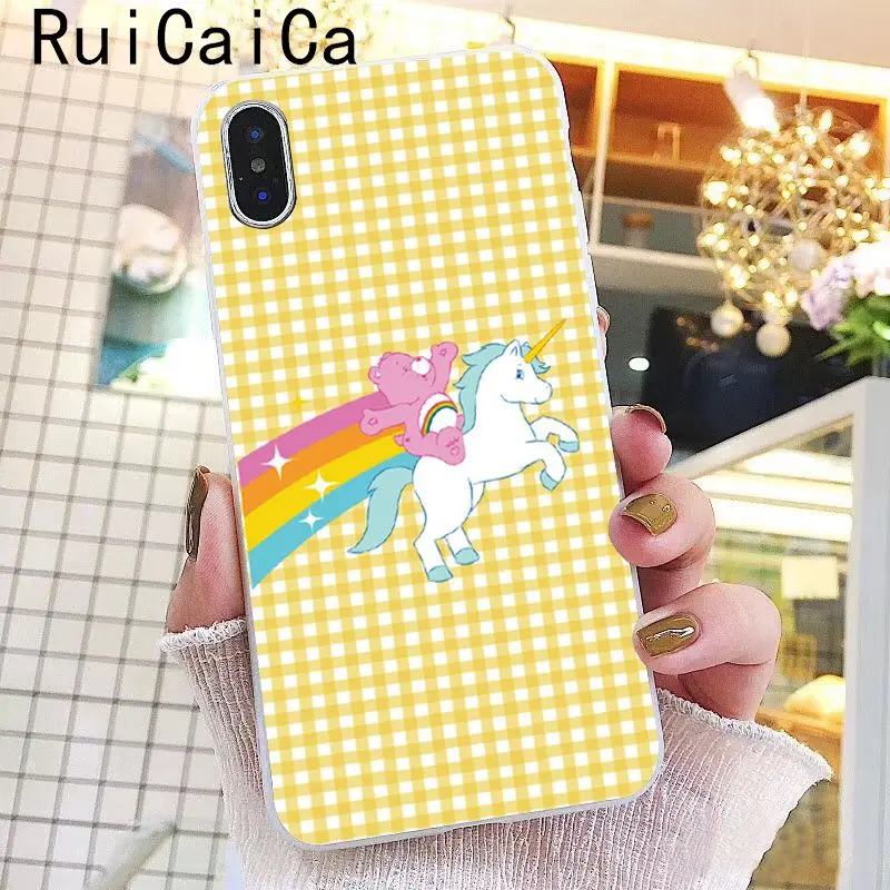 Pink Lovely Care Bears rainbow Cute