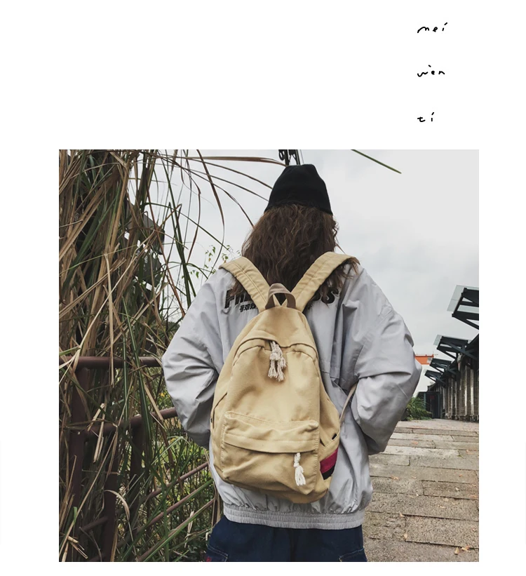 Menghuo Vintage Canvas Women Backpack Fashion Travel Backpack for Teenager Girls Student School Bag Casual Rucksack Female 2019_33_13
