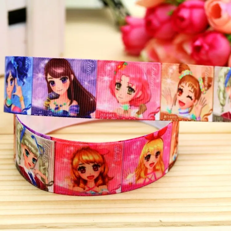 7/8 '', головная повязка с angely printed grosgrain, бант для волос, вечерние украшения,, OEM 22 мм D359