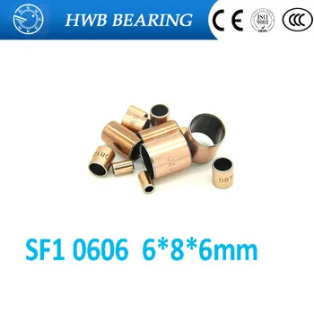 

SF-1 0606 6*8*6mm Oilless bush DU Self-lubricating bushing Sintered bush Size 6*8*6mm
