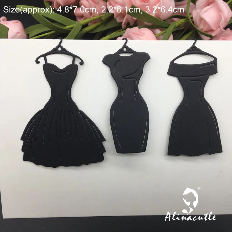 

Die Cut Metal Cutting 3pc Dress Set Lady Scrapbooking Album Papercraft Handmade Card Stencil Cutter Punch Die Alinacutle
