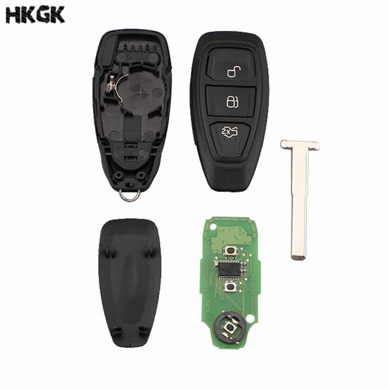 BHKEY-3Buttons-434-433Mhz-Smart-Remote-Key-Keyless-Fob-For-KR55WK48801-4D83-Chip-For-Ford-FOCUS