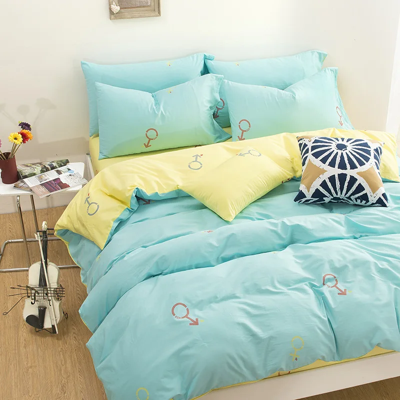 Simple Bedding Set 7% Cotton Bed Sheets Twin Full Queen King ... Simple Bedding Set 7% Cotton Bed Sheets Twin Full Queen King ...