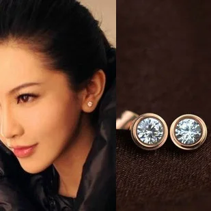 

Fashion High Quality Carter Love Women Stud Earrings Titanium Steel AAA Zircon For Gift Brand