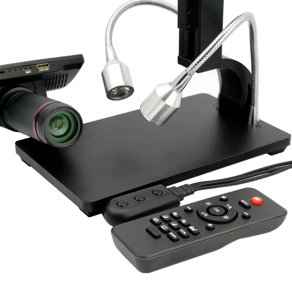 ADSM302 5-дюймовый цифровой ЖК-дисплей микроскоп HDMI 3MP видео запись лупа для Набор для ремонта плат с ИК пульт дистанционного управления