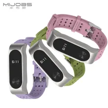 Mi jobs mi band 2 силиконовые умные часы Youth Edition подходят для xiaomi band 2 браслеты mi band 2 аксессуары