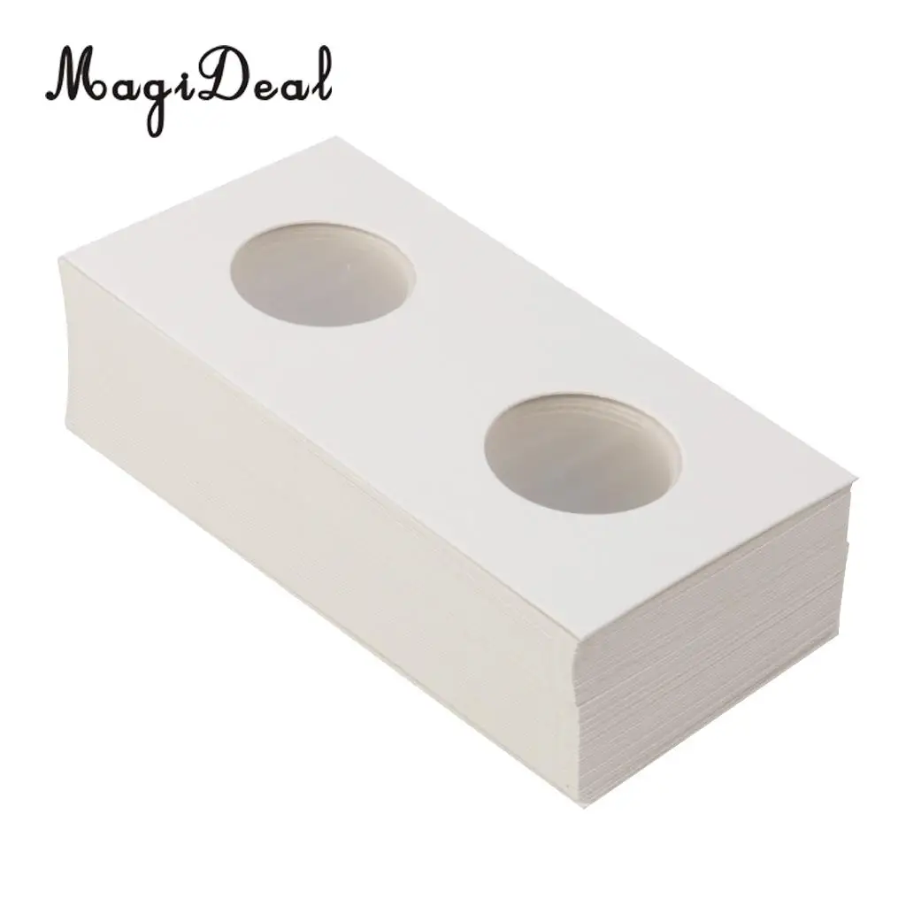 100PCS Cardboard Coin Holder Mylar Flips for Collector Perfect Gift 23/20.5mm