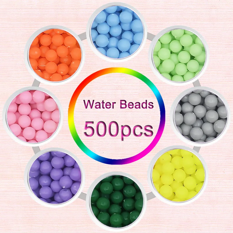 500pcs/bag Water Spray Magic Beads toys Sticky Hama Beads Pegboard set