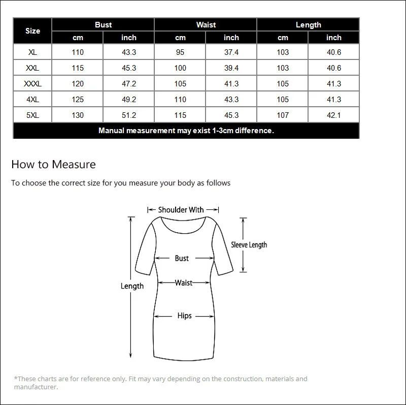 ED-A300 size chart