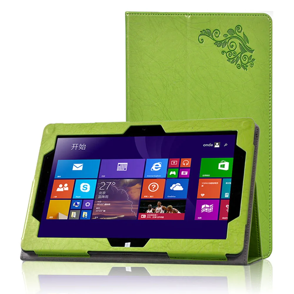 Print Pattern Mangetic Protective Folding Folio Cover Case with Holder