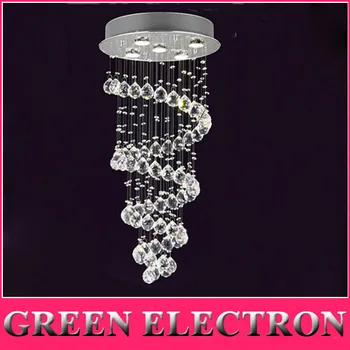 

Modern K9 Crystal Chandelier Rain Drop Lighting Crystal Ball Fixture Pendant Ceiling Lamp D45 x H75cm 5 Lights Free Shipping