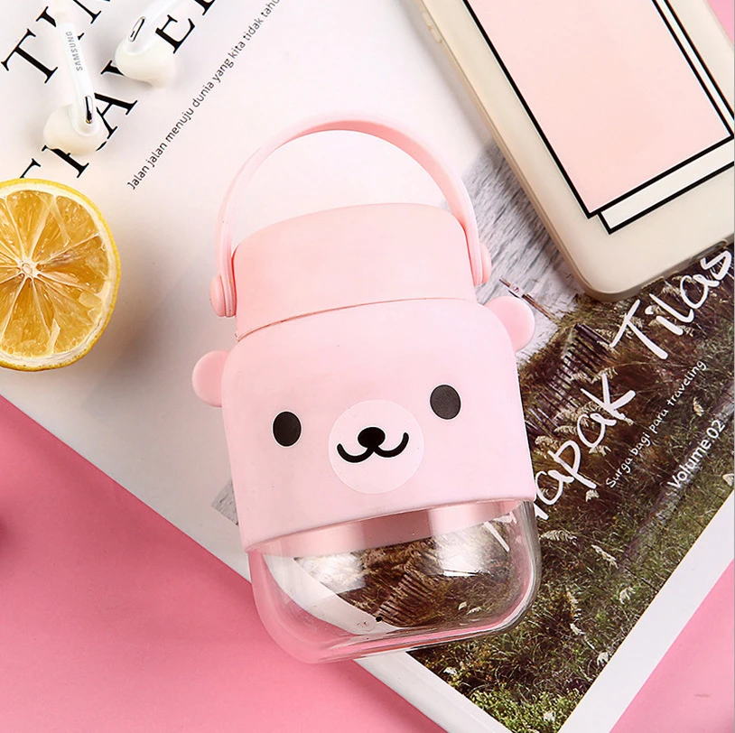 Fashion Cartoon Bear Water Bottle Creativity Portable Drinking Bottle Tea Drain Glass Water Bottles GL71 Fashion Cartoon Bear Water Bottle Creativity Portable Drinking Bottle Tea Drain Glass Water Bottles GL71