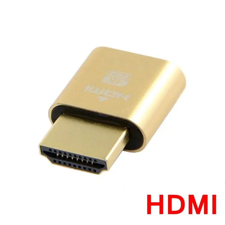 EDID коннектор конвертер-Переходник VGA DVI HDMI Mini DP DisplayPort адаптер для замены штепсельной вилки EDID Безголовый 2560& 1920* 1080p@ 60Hz 4 K