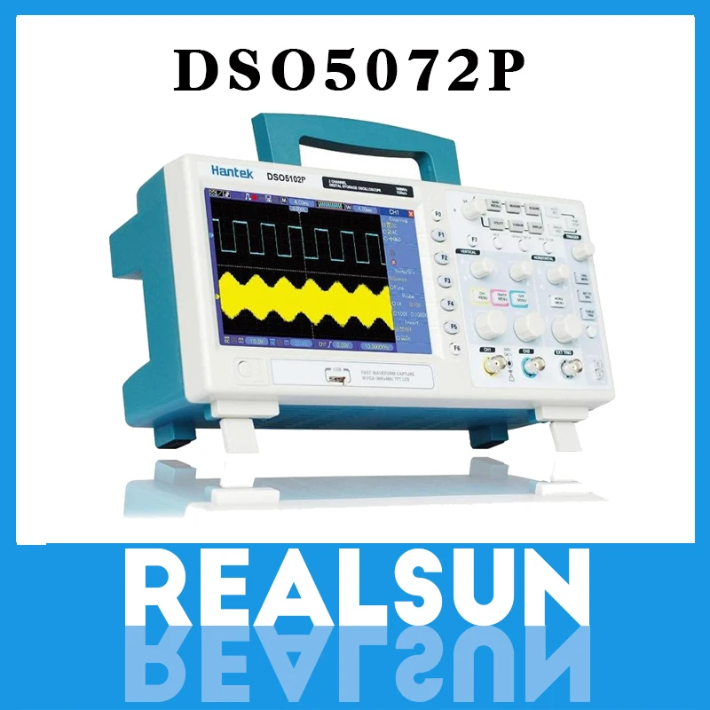 Hantek DSO5072P Цифровой осциллограф 70 МГц 1GSa/s 2CH 40K 7 &quotTFT сигнал в режиме реального