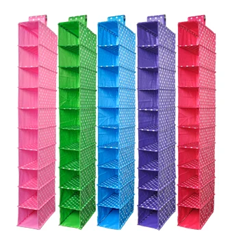 Organizadores Vacuum Bag Box Washable Color Organizer Collection Hanging Accessory Shelves, 10-shelf Closet or Shoe Organizer