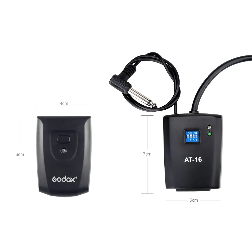 Godox AT-16 16 каналов передатчик и приемник беспроводной студийный триггер вспышки для Canon, Nikon, Pentax, Olympus, samsung