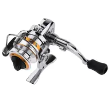 Мини-цинковый сплав 4,3: 1 Спиннинг Рыболовная катушка 2-подшипники, подшипники рыболовной колеса Шестерни