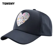 TQMSMY модные стильные летние печать в форме сердца Snapback шапки женские хип-хоп кепки-бейсболки Женская Повседневная шапка TMA15