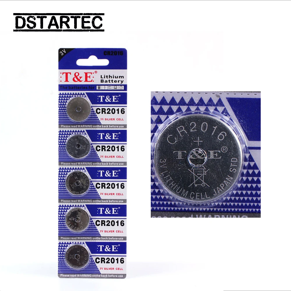 

5pcs 30mAh CR2016 Cell Coin Button Batteries LM2016 BR2016 DL2016 KCR2016 CR 2016 3V Lithium Battery For Watch Toys LED Light