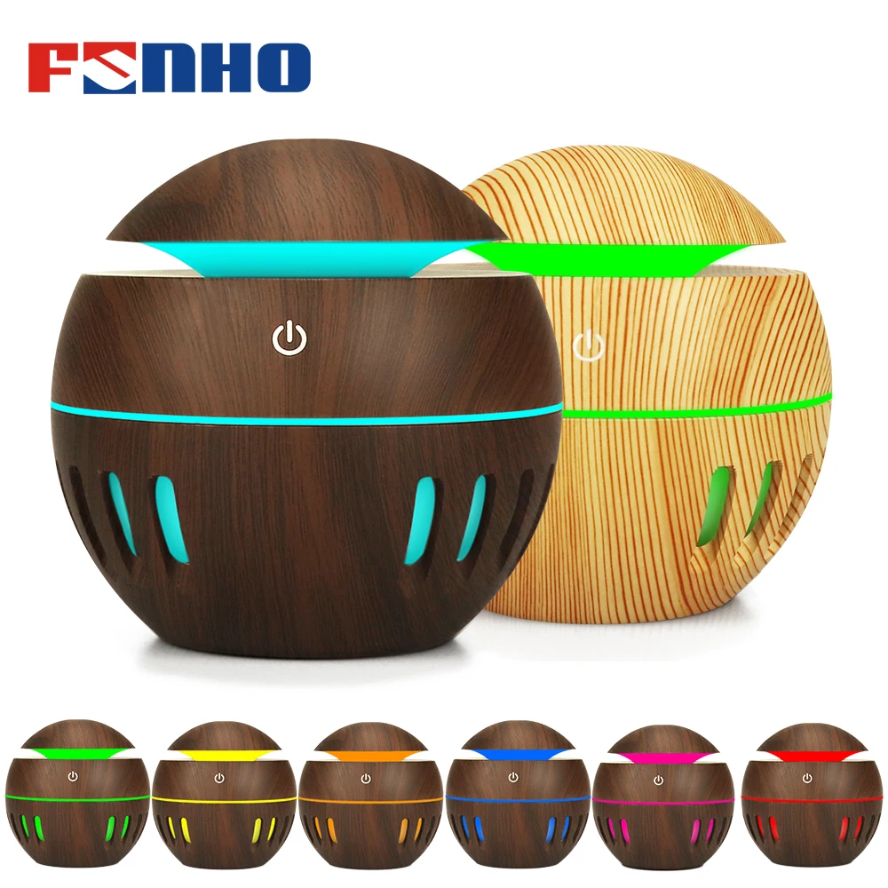 

FUNHO Air Humidifier Ultrasonic USB Mist Mini Humidifier Essential Oil Aroma Diffuser With 7 LED Night Light for Home Office