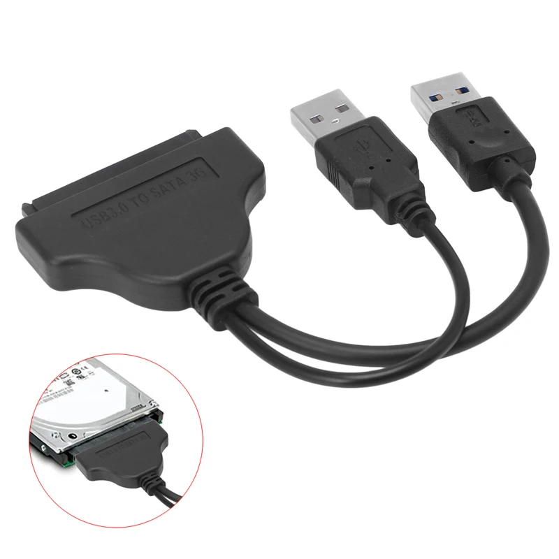 Адаптер для жесткого диска Basix 5 Гбит/с USB 3 0 + 2 22Pin SATA &quot высокоскоростной кабель