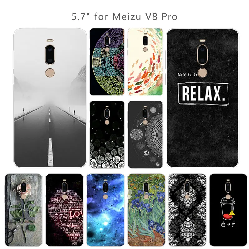 Роскошный для Meizu V8 Pro чехол телефона 5 7 &quotдля прозрачный силиконовый мягкий ТПУ