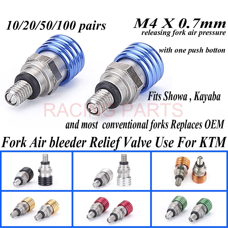 

Free shipping Hot Sale Motorcycle Motorbike M4X0.7 Fork Air Pressure Bleeder Valves