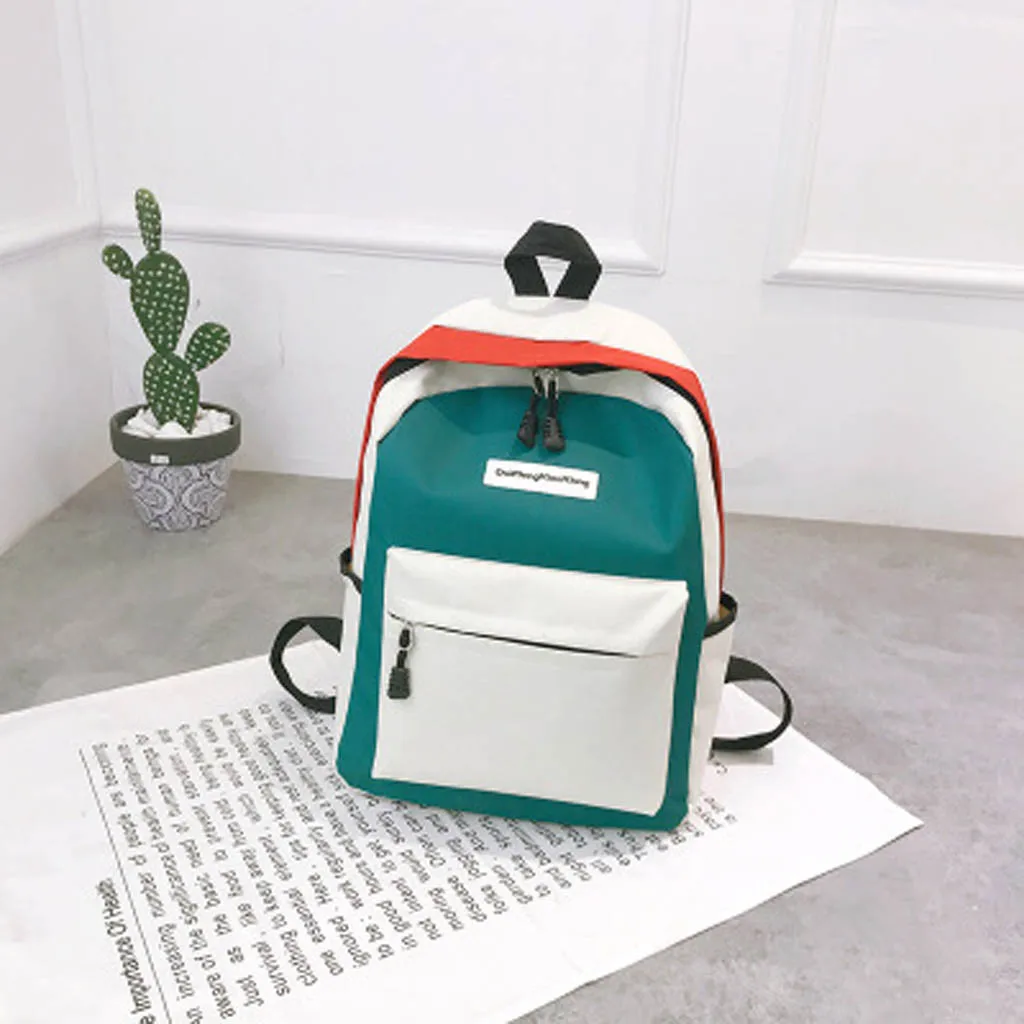 Women New Canvas Backpack Fashion Student Backpack Casual Travel Bag Double Backpack Female Mochila Bagpack