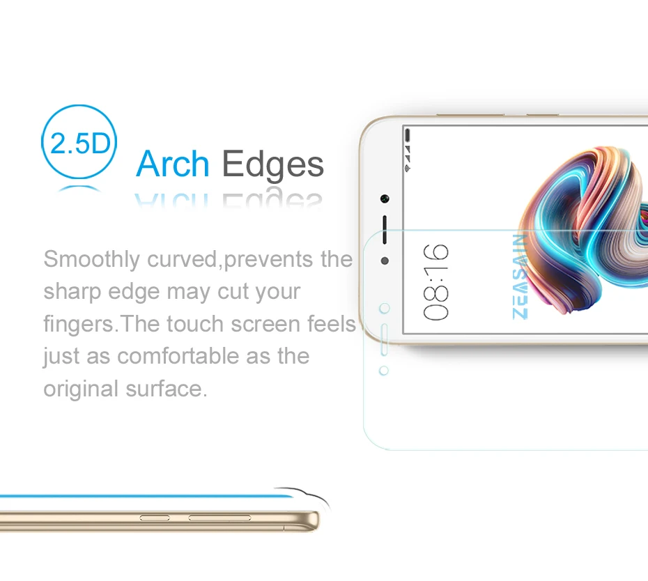 2 Pack Original ZEASAIN 2.5D Tempered Glass Screen Protector For Xiaomi Redmi 5A Redmi5A Xiomi Redmi 5 A Toughened Glass Film (9)