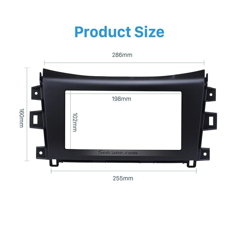 Seicane 2Din 173*98mm Frame Black Dash Panel Mount Refitting Kit Car Radio Fascia Dashboard For 2014 2015 Nissan Navara NP300 Seicane 2Din 173*98mm Frame Black Dash Panel Mount Refitting Kit Car Radio Fascia Dashboard For 2014 2015 Nissan Navara NP300